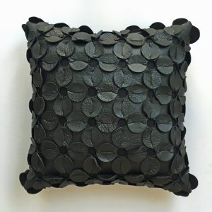 Leather cushion FOURLEAFCLOVER